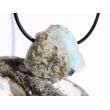 Larimar Rohstein gebohrt  (Pektolith blau) - Rarität - ca. 2,7 cm x 3 cm x 1,7 cm