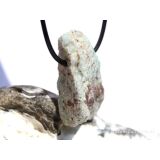 Larimar XXL Rohstein gebohrt  (Pektolith blau) - Rarität - ca. 4 cm x 3,3 cm x 1,6 cm