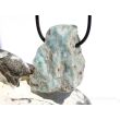 Larimar XXL Rohstein gebohrt  (Pektolith blau) - Rarität - ca. 4 cm x 3,3 cm x 1,6 cm