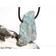Larimar XXL Rohstein gebohrt  (Pektolith blau) - Rarität - ca. 4 cm x 3,3 cm x 1,6 cm