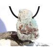 Larimar XXL Rohstein gebohrt  (Pektolith blau) - Rarität - ca. 4 cm x 3,3 cm x 1,6 cm