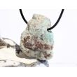 Larimar XXL Rohstein gebohrt  (Pektolith blau) - Rarität - ca. 4 cm x 3,3 cm x 1,6 cm