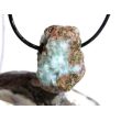 Larimar Rohstein gebohrt  (Pektolith blau) - Rarität - ca. 3,1 cm x 2,3 cm x 1,6 cm