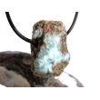 Larimar Rohstein gebohrt  (Pektolith blau) - Rarität - ca. 3,1 cm x 2,3 cm x 1,6 cm