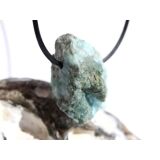 Larimar Rohstein gebohrt  (Pektolith blau) - Rarität - ca. 3,3 cm x 2,2 cm x 1,9 cm