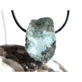 Larimar Rohstein gebohrt  (Pektolith blau) - Rarität - ca. 3,3 cm x 2,2 cm x 1,9 cm
