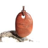 Printstone XL Scheibenstein / Schmuckstein gebohrt - Sonderqualität - ca. 3,7 cm x 2,5 cm x 0,9 cm