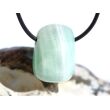 Hemimorphit türkisblau Trommelstein / Schmuckstein gebohrt - Sonderqualität - ca. 2,8 cm x 1,9 cm x 1,8 cm