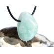 Hemimorphit türkisblau Trommelstein / Schmuckstein gebohrt - AA-Sonderqualität - ca. 2,8 cm x 2,1 cm x 1,6 cm