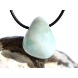 Hemimorphit t�rkisblau Trommelstein gebohrt -...