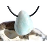 Hemimorphit türkisblau Trommelstein gebohrt - Sonderqualität - ca. 2,7 cm x 2,1 cm x 1,8 cm