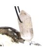 Rauchquarz hell "Skelettquarz / Elestial" XXL Natur-Kristall-Doppelender gebohrt - Rarität - Sonderqualität - ca. 4,5 cm x 2 cm x 1,7 cm