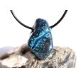 Chrysokoll mit Cuprit, Trommelstein gebohrt - Rarität - Sonderqualität - ca. 3,3 cm x 2 cm x 1,5 cm (GKS)