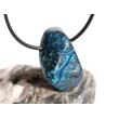 Chrysokoll mit Cuprit, Trommelstein gebohrt - Rarität - Sonderqualität - ca. 3,3 cm x 2 cm x 1,5 cm (GKS)