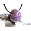 Stichtit mit Serpentin Trommelstein gebohrt - Sonderqualität - ca. 2,3 cm x 2,1 cm x 1,7 cm