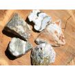 Ozeanachat Wassersteine-Sonderqualität / Rohsteine extra angetrommelt - Rarität - (Ozeanjaspis / Ozeanchalcedon) - ca. 100 g (GKS)