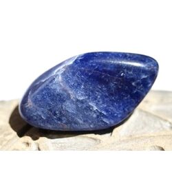 Sodalith Trommelstein Silberschimmer - Sonderqualit�t - Rarit�t - ca. 3,7 cm x 2,1 cm x 1,7 cm (Fairer Handel/GKS)