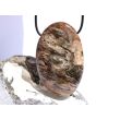 Versteinertes Holz XXXL Trommelstein gebohrt - Sonderqualität - ca. 6,4 cm x 4 cm x 1,5 cm
