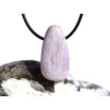Kunzit rosa "Schimmer" Trommelstein gebohrt (Spodumen) - Rarität - ca. 3,2 cm x 1,7 cm x 1,1 cm