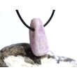 Kunzit rosa "Schimmer" Trommelstein gebohrt (Spodumen) - Rarität - ca. 3,2 cm x 1,7 cm x 1,1 cm