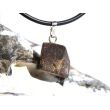 Staurolith (Kreuzstein) Rohstein Anhänger - 925iger Silberöse Schmuckdose - Rarität - ca. 2,3 cm x 1,3 cm x 1 cm