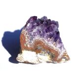 Amethyst Kristallstufe mitteldunkel (Brasilien) -...