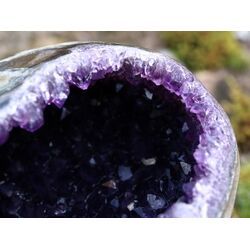 Amethyst Geode / -Schale / Ladegeode dunkel (Uruquai) Handarbeit geschliffen/poliert - AAA-Sonderqualitt - ca. 18 cm x 13 cm x 11 cm