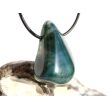Moosachat grün XL Schmuckstein / Trommelstein gebohrt - Sonderqualität - ca. 3,8 cm x 2,5 cm x 1,8 cm