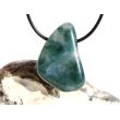 Moosachat grün XL Schmuckstein / Trommelstein gebohrt - Sonderqualität - ca. 3,8 cm x 2,5 cm x 1,8 cm
