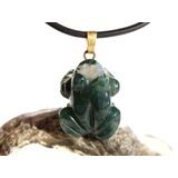 Moosachat grn Frosch Anhnger se - ca. 2,9 cm x 1,6 cm...