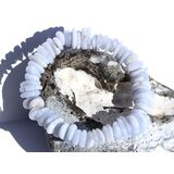 Chalcedon blau geb�ndert Armband Buttons ca. 9 - 13 mm -...