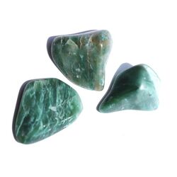 Grnquarz (Fuchsit-Quarz) Trommelsteine - Raritt - ca. 2 - 2,5 cm / ca. 3-5 g/St (Fairer Handel / GKS)