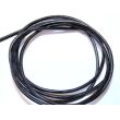 Rinderlederband schwarz - ca. 2 mm Durchm., ca. 1 m lang