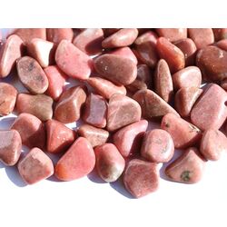 Rhodonit Trommelsteine klein - Sonderqualit�t - ca. 1,2 - 2,2 cm / ca. 50 g