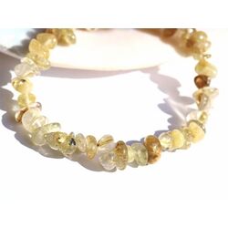 Rutilquarz gold Splitterarmband - AA-Sonderqualit�t - ca. 6 - 10 mm - ca. 18 cm