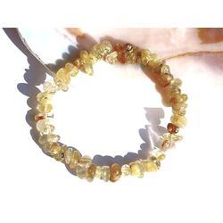 Rutilquarz gold Splitterarmband - AA-Sonderqualit�t - ca. 6 - 10 mm - ca. 18 cm
