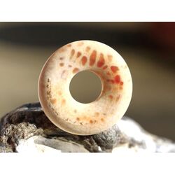 Feuerachat gebr. Donut Edelstein 30 mm (4 mm stark)