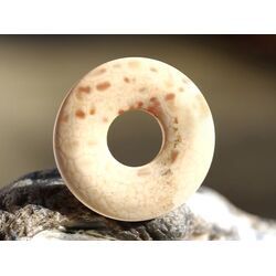 Feuerachat gebr. Donut Edelstein 30 mm (4 mm stark)