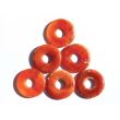 Feuerachat gebr. Donut Edelstein 30 mm (4-5 mm stark)
