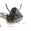 Chromdiopsid XL Trommelstein gebohrt - schöne Qualität - ca. 3,5 cm x 3,1 cm x 2,1 cm