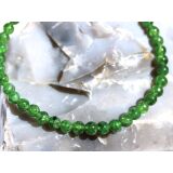 Chromdiopsid Armband / Kugelarmband Kugeln 4,5 - 5 mm -...