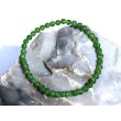Chromdiopsid Armband / Kugelarmband Kugeln 4,5 - 5 mm - AA-Sonderqualität - ca. 19 cm