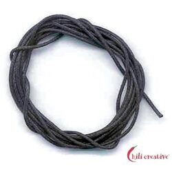 Baumwollband schwarz - ca. 2,4 mm Durchm. x ca. 98 cm
