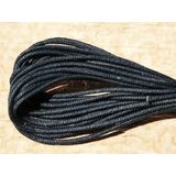 Baumwollband schwarz - ca. 2,4 - 2,5 mm Durchm. x ca. 98 cm