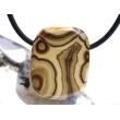 Schalenblende Schmuckstein / Scheibenstein gebohrt (Sphalerit-Wurtzit) - Rarität - AA-Sonderqualität - Handarbeit - ca. 2,5 cm x 2 cm x 0,7 cm