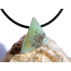 Chrysopras Schmuckstein / Trommelstein gebohrt - ca. 2,1...