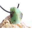Chrysopras Schmuckstein / Trommelstein gebohrt - ca. 2,1 cm x 1,8 cm x 1,7 cm
