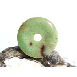 Chrysopras Donut Edelstein 25 mm (4 mm stark) - Rarit�t -