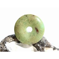 Chrysopras Donut Edelstein 25 mm (4 mm stark) - Rarit�t -
