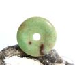 Chrysopras Donut Edelstein 25 mm (4 mm stark) - Rarität -
